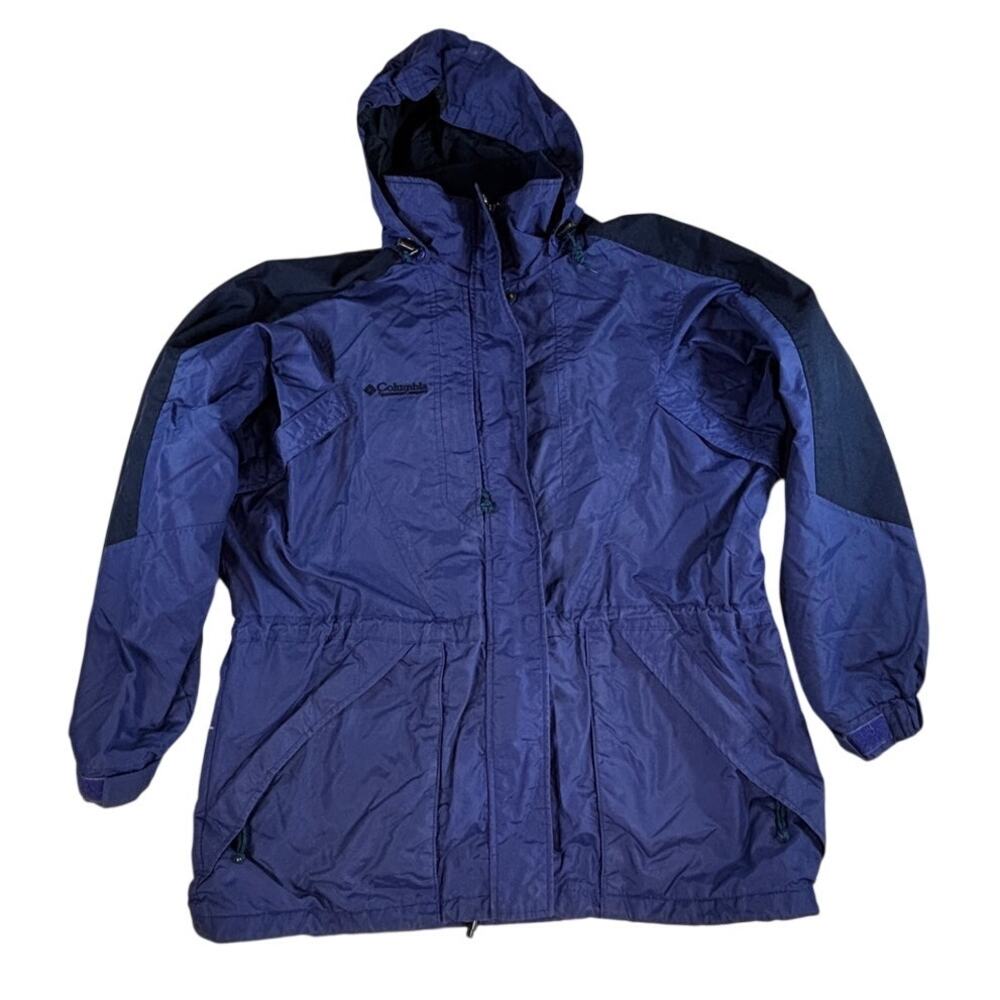 Columbia Women's‎ PURPLE Nylon Full Zip Double Whammy Jacket Size L